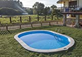 Gre Piscina Acero Oval Enterrar 600 x 320 x 120 cm