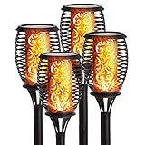 DECO EXPRESS Luces Solares Led Exterior Jardin Antorchas Efecto Fuego (4-pack)