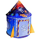 NiceCastle Tienda Campaña Infantil, Casitas Infantiles Tela Jardin Cohete Astronauta Espacial Tipi Infantil, Carpa Bebes Castillo de Interior y Exterior Casa Juego Regalo Juguetes para Niños y Niñas