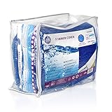 Gre CPROV500 - Cobertor de Verano para Piscina en Forma de Ocho de 500 x 340 cm, Color Azul