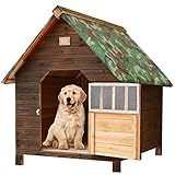 Casetas Exterior para Perros Casa De Madera Aislada para Perros para Animales Pequeños Medianos Y Grandes Resistente A La Intemperie Fácil De Montar Fácil De Limpiar (Color : D, S : L/67CM)
