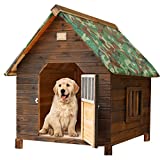 Casetas Exterior para Perros Casa De Madera Aislada para Perros para Animales Pequeños Medianos Y Grandes Resistente A La Intemperie Fácil De Montar Fácil De Limpiar (Color : E, S : L/67CM)