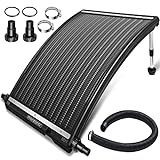 Monzana Panel Solar de Piscina 110x69x14cm 10000L/h Adaptador Ø32/38mm PEAD Calentador Solar Piscinas