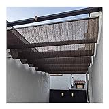YJFENG Pérgola Marquesina De Techo Kits, Retráctil Vela De Sombra Solar, Protector Solar Permeable Onda Techo Abatible Exterior Patio Toldos Respirable Protector Solar para Cubierta Cochera