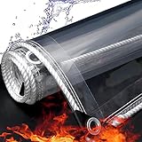 Yclty Toldo Camping, Lona Impermeable Exterior Transparente Toldos Terrazas,Tela Impermeable por Metros Lonas for Pergolas De Jardin Cortina (Size : 1.5 * 1.5M/4.92 * 4.92ft)