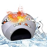 Mgichoom caseta de calefacción para Gatos, Cama para Perros con Carga USB para Perros y Gatos medianos y pequeños, Alfombrilla Antideslizante para Mascotas, cálida, para Gatos, para Gatitos, Gatitos