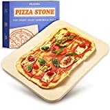 Piedra para Pizza Rectangular - 30x38 cm - Para Masa de Pizza Crujiente - Piedra Refractaria para Horno, Barbacoa, Grill