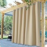 GZGLZDQ Cortinas Impermeables De Exterior Extra Anchas para El Patio, Resistentes A La Decoloración, para Los Porches De Los Dormitorios, La Pérgola Y La Puerta Corredera