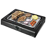 Cecotec Barbacoa eléctrica de sobremesa PerfectSteak 4200 Way de 2400 W, Parrilla Inoxidable y Altura Ajustable a 3 Niveles, 18/10 Steel, Negro Acero
