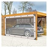 KAIHER Cortina Al Aire Libre Parabrisas de Balcón Gazebos Anticongelante/Anti-UV/Resistente Al Viento con Ojales Utilizado For Exterior, Jardín, Garaje, Pérgola