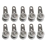 BQLZR Bloque de polea de metal con dos ruedas de plástico para puertas correderas o ventanas