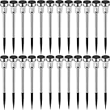 TecTake 403913 24 lámparas solares LED multicolor para jardín, Iluminación de exterior para patio luces