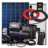 Kit Solar + Bomba Depuradora para Piscina 370W 24V 1/2cv + 2 Paneles Solares + Conectores