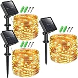 Peasur 【3 Packs】 Guirnaldas Luces Exterior Solar, Totalmente 36M 360 LED Luces Led Solares Exteriores Jardin 8 Modos IP65 Cadena de Luces Decoracion para, Terraza, Fiestas, Bodas, Patio, Jardines