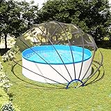 Festnight Cobertor de Piscina Redondo Cubierta Piscina Cobertor de Piscina Cubre Piscinas Redondas Funda Piscina Capota para Piscina Elevadas 440x220 cm