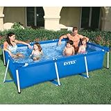 Intex Piscina rectangular de metal de 3 m x 2 m