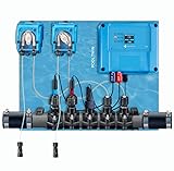 Happy Products - regulador ph piscina automatico - medidor de ph y cloro piscina y dosificador automatico - clorador con sonda de ph y redox para desinfección piscinas SIN interruptor de flujo