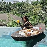 QILIN Bandeja Flotante, Mesa y Bar con Bandeja Flotante de Lujo, Flotador de Piscina para Adultos para Bancos de Arena, spas y Fiestas, Varios Estilos Disponibles